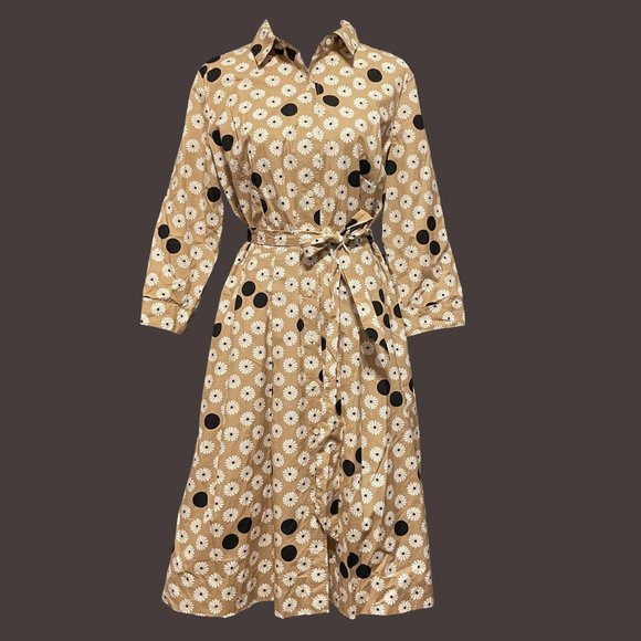 Talbots Dresses & Skirts - Talbots Cotton Poplin Daisy Dress - Size 12